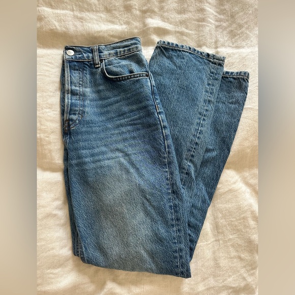 Reformation Straight Blue Jeans - Picture 1 of 6